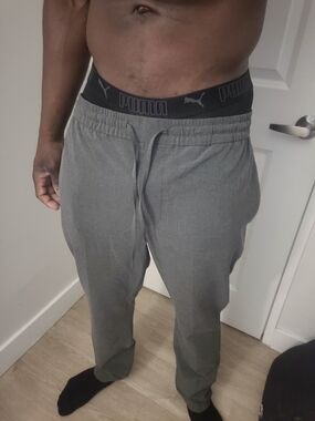 H&M Men’s Slim Fit Tailored Joggers -Gray - Size L- Like New